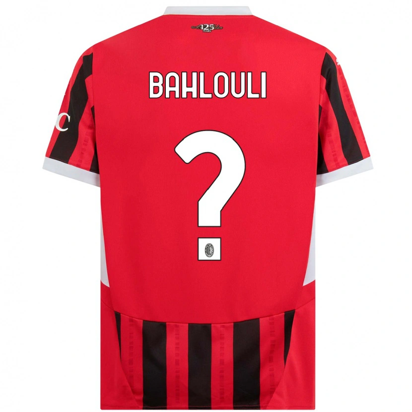 Danxen Kvinnor Nesrine Bahlouli #0 Röd Svart Hemmatröja Matchtröjor 2024/25 Tröjor T-Tröja