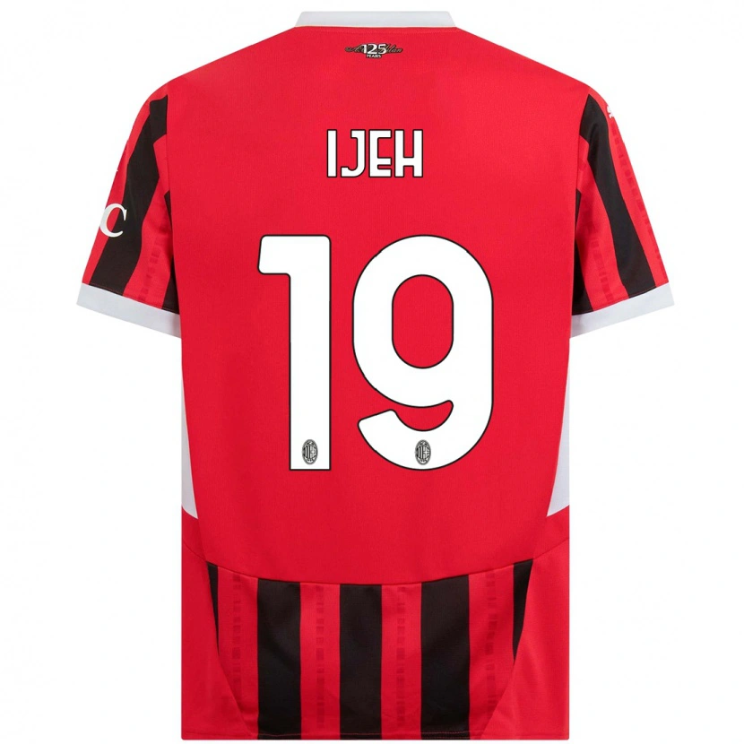 Danxen Kvinnor Evelyn Ijeh #19 Röd Svart Hemmatröja Matchtröjor 2024/25 Tröjor T-Tröja