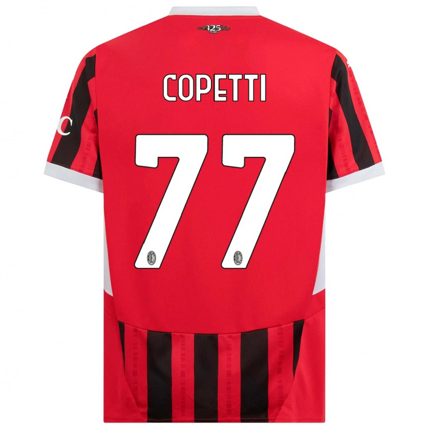 Danxen Kvinnor Matilde Copetti #77 Röd Svart Hemmatröja Matchtröjor 2024/25 Tröjor T-Tröja