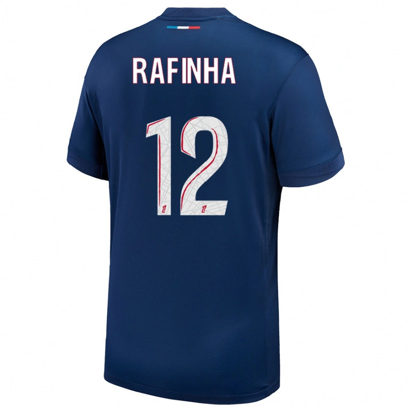 Danxen Kvinnor Rafinha #12 Marinblå Vit Hemmatröja Matchtröjor 2024/25 Tröjor T-Tröja