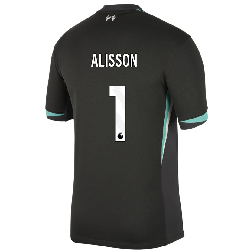 Danxen Kvinnor Alisson #1 Svart Antracit Vit Bortatröja Matchtröjor 2024/25 Tröjor T-Tröja