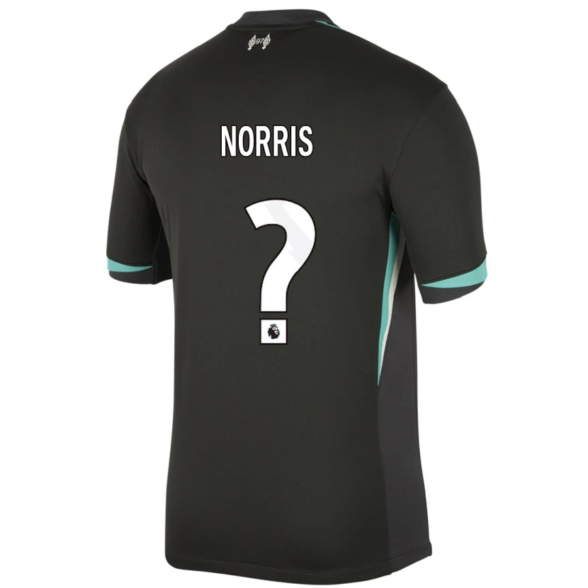 Danxen Kvinnor James Norris #0 Svart Antracit Vit Bortatröja Matchtröjor 2024/25 Tröjor T-Tröja