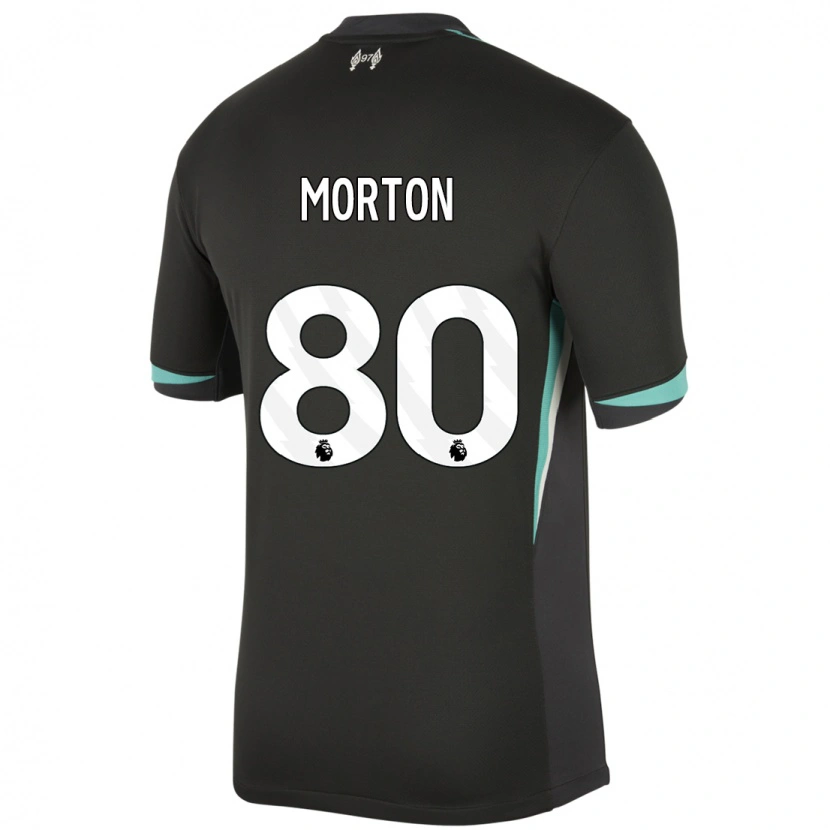 Danxen Kvinnor Tyler Morton #80 Svart Antracit Vit Bortatröja Matchtröjor 2024/25 Tröjor T-Tröja