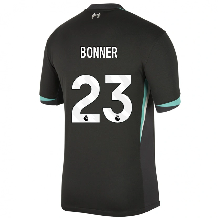 Danxen Kvinnor Gemma Bonner #23 Svart Antracit Vit Bortatröja Matchtröjor 2024/25 Tröjor T-Tröja
