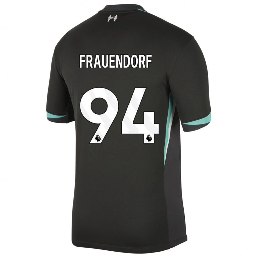 Danxen Kvinnor Melkamu Frauendorf #94 Svart Antracit Vit Bortatröja Matchtröjor 2024/25 Tröjor T-Tröja
