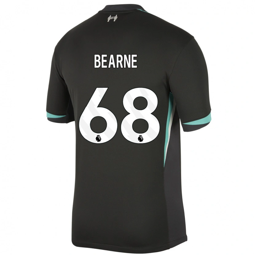Danxen Kvinnor Jack Bearne #68 Svart Antracit Vit Bortatröja Matchtröjor 2024/25 Tröjor T-Tröja