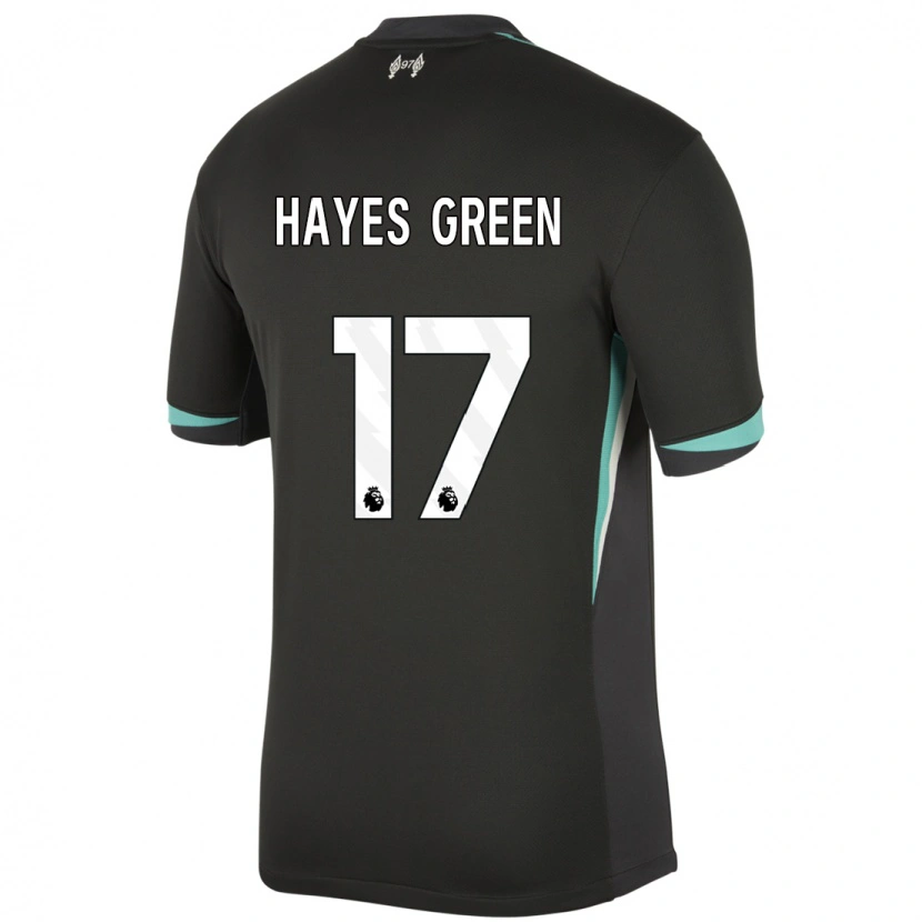 Danxen Kvinnor Charlie Hayes-Green #17 Svart Antracit Vit Bortatröja Matchtröjor 2024/25 Tröjor T-Tröja