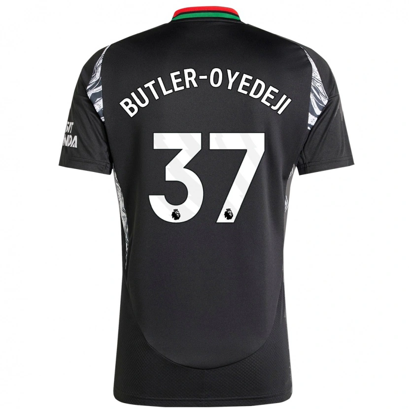 Danxen Kvinnor Nathan Butler-Oyedeji #37 Svart Bortatröja Matchtröjor 2024/25 Tröjor T-Tröja