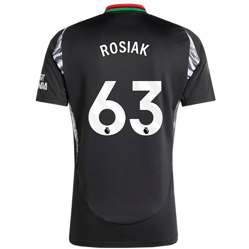 Danxen Kvinnor Michal Rosiak #63 Svart Bortatröja Matchtröjor 2024/25 Tröjor T-Tröja