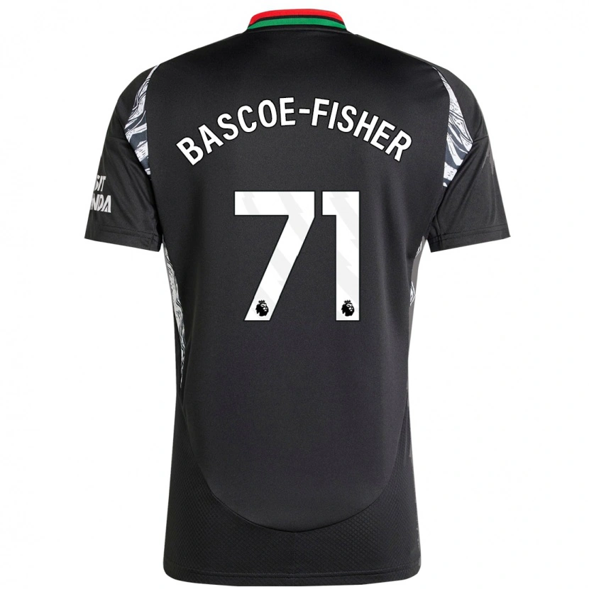 Danxen Kvinnor Jakai Bascoe-Fisher #71 Svart Bortatröja Matchtröjor 2024/25 Tröjor T-Tröja