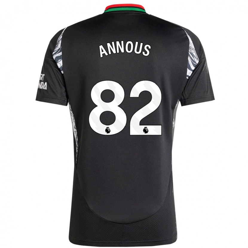 Danxen Kvinnor Andre Annous #82 Svart Bortatröja Matchtröjor 2024/25 Tröjor T-Tröja