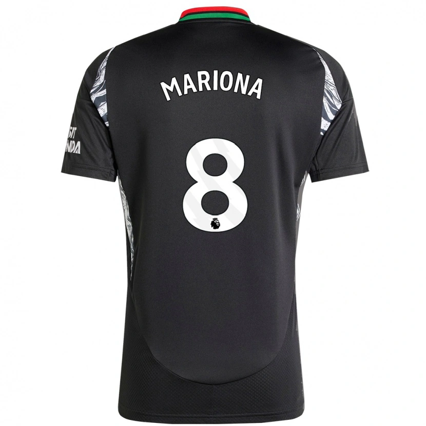 Danxen Kvinnor Mariona Caldentey #8 Svart Bortatröja Matchtröjor 2024/25 Tröjor T-Tröja