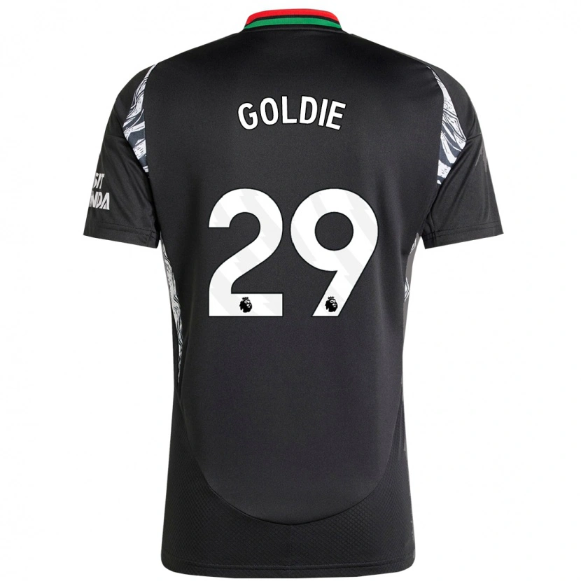 Danxen Kvinnor Teyah Goldie #29 Svart Bortatröja Matchtröjor 2024/25 Tröjor T-Tröja