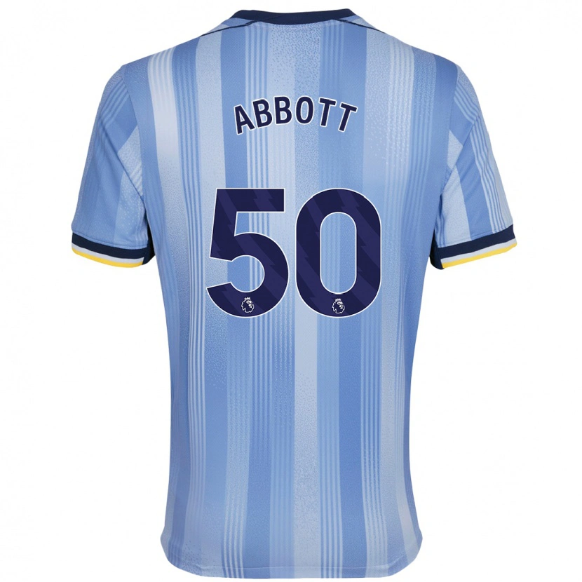 Danxen Kvinnor George Abbott #50 Ljusblå Bortatröja Matchtröjor 2024/25 Tröjor T-Tröja
