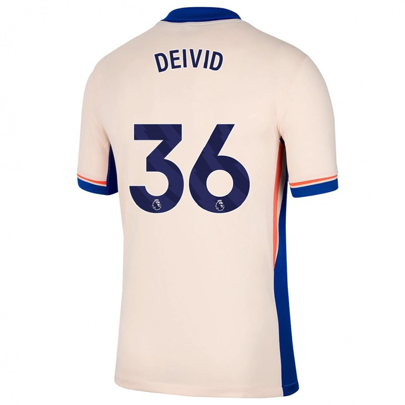 Danxen Kvinnor Deivid Washington #36 Ljus Beige Bortatröja Matchtröjor 2024/25 Tröjor T-Tröja