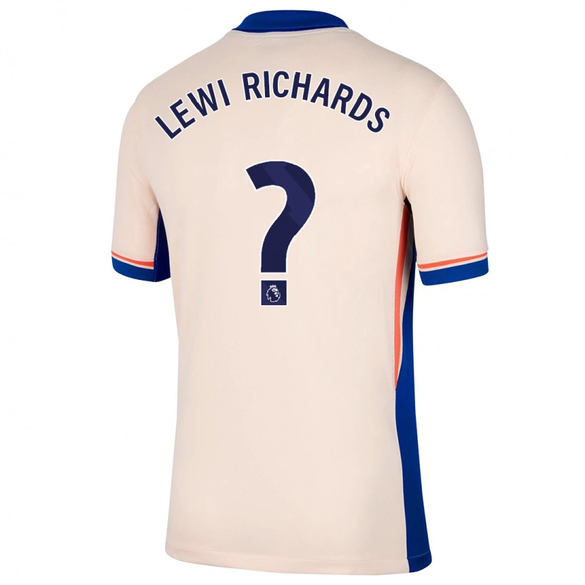 Danxen Kvinnor Lewi Richards #0 Ljus Beige Bortatröja Matchtröjor 2024/25 Tröjor T-Tröja
