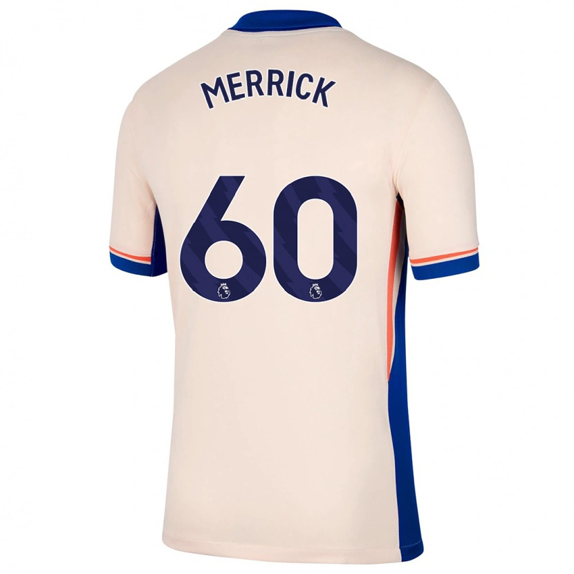 Danxen Kvinnor Max Merrick #60 Ljus Beige Bortatröja Matchtröjor 2024/25 Tröjor T-Tröja
