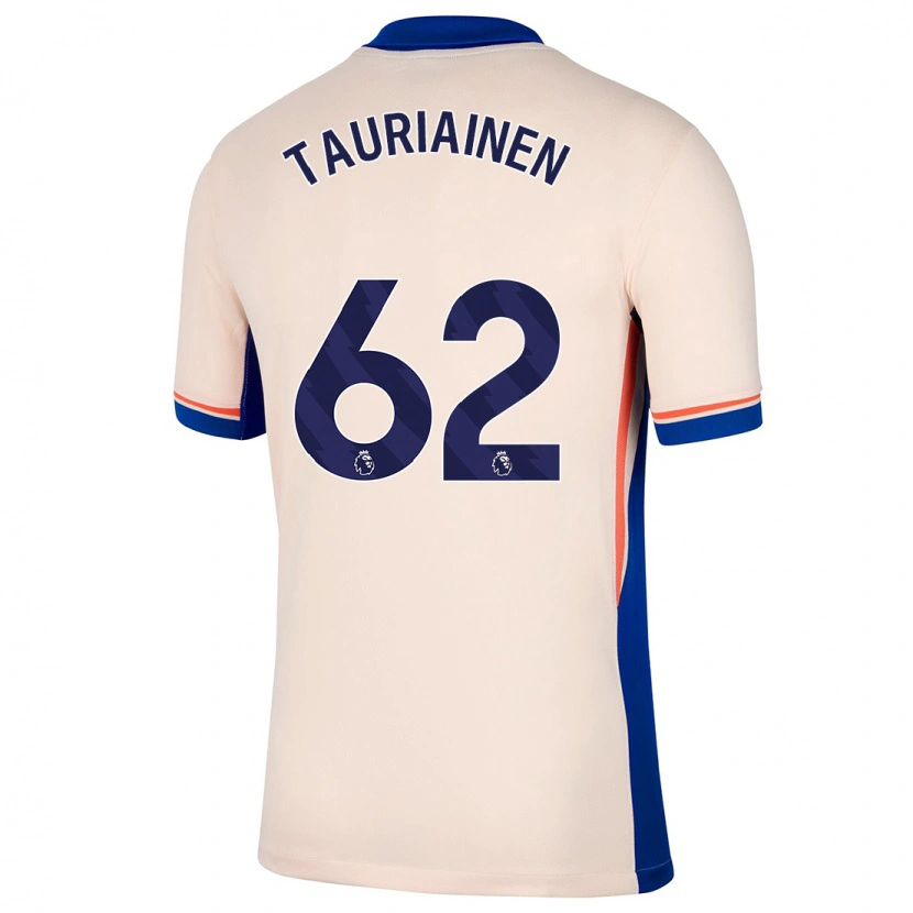 Danxen Kvinnor Jimi Tauriainen #62 Ljus Beige Bortatröja Matchtröjor 2024/25 Tröjor T-Tröja