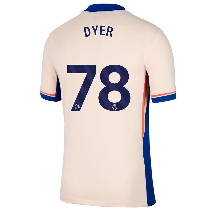 Danxen Kvinnor Kiano Dyer #78 Ljus Beige Bortatröja Matchtröjor 2024/25 Tröjor T-Tröja