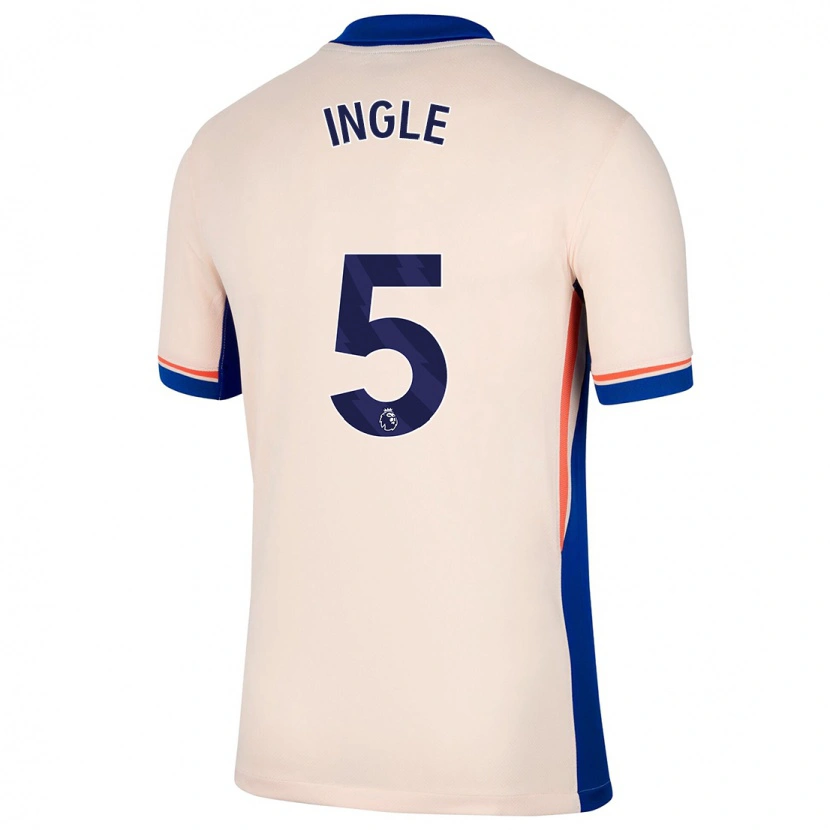 Danxen Kvinnor Sophie Ingle #5 Ljus Beige Bortatröja Matchtröjor 2024/25 Tröjor T-Tröja