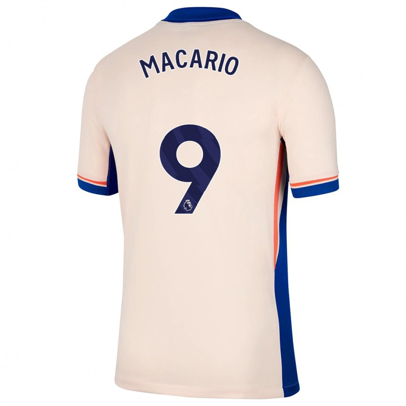 Danxen Kvinnor Catarina Macario #9 Ljus Beige Bortatröja Matchtröjor 2024/25 Tröjor T-Tröja