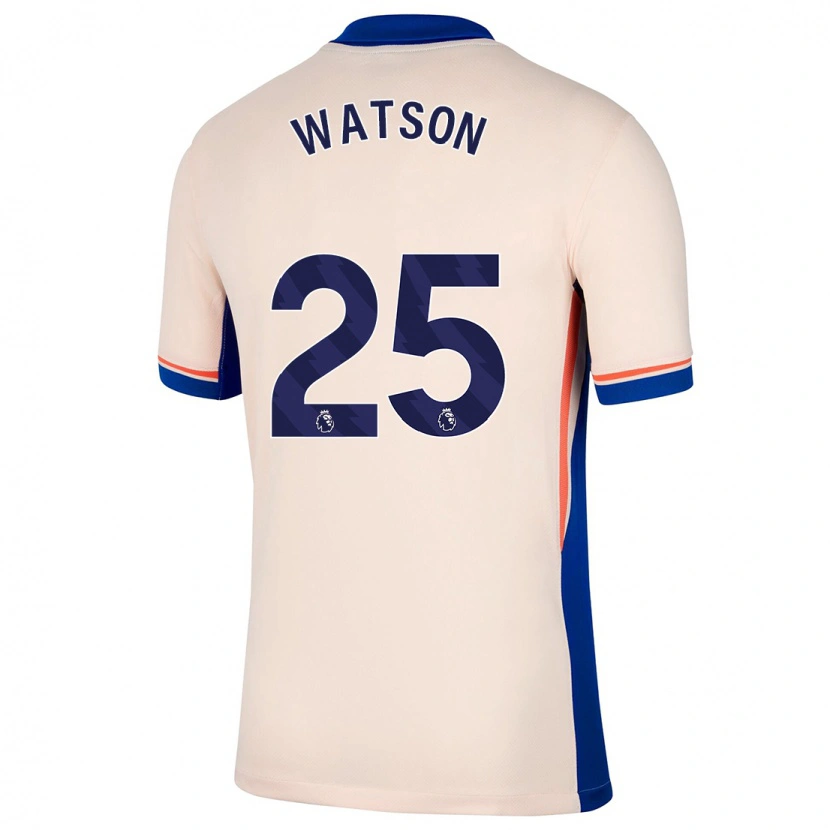 Danxen Kvinnor Lucy Watson #25 Ljus Beige Bortatröja Matchtröjor 2024/25 Tröjor T-Tröja