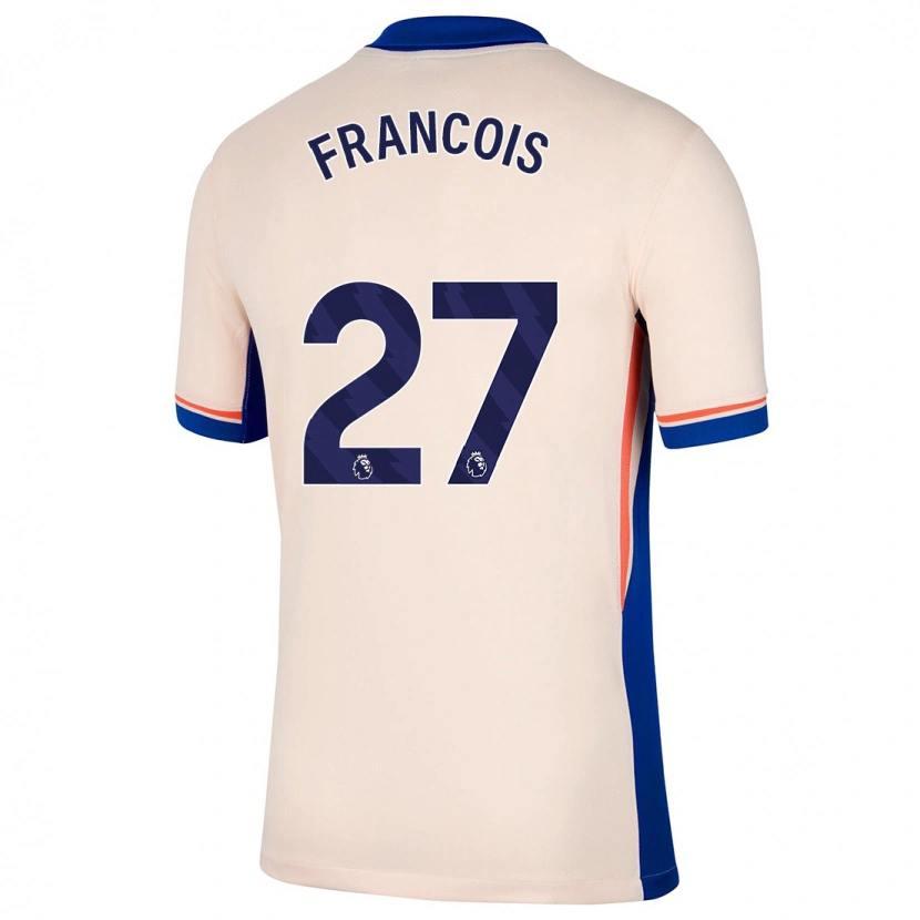 Danxen Kvinnor Oriane Jean-François #27 Ljus Beige Bortatröja Matchtröjor 2024/25 Tröjor T-Tröja