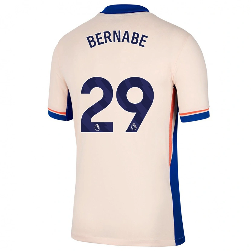 Danxen Kvinnor Alejandra Bernabé #29 Ljus Beige Bortatröja Matchtröjor 2024/25 Tröjor T-Tröja