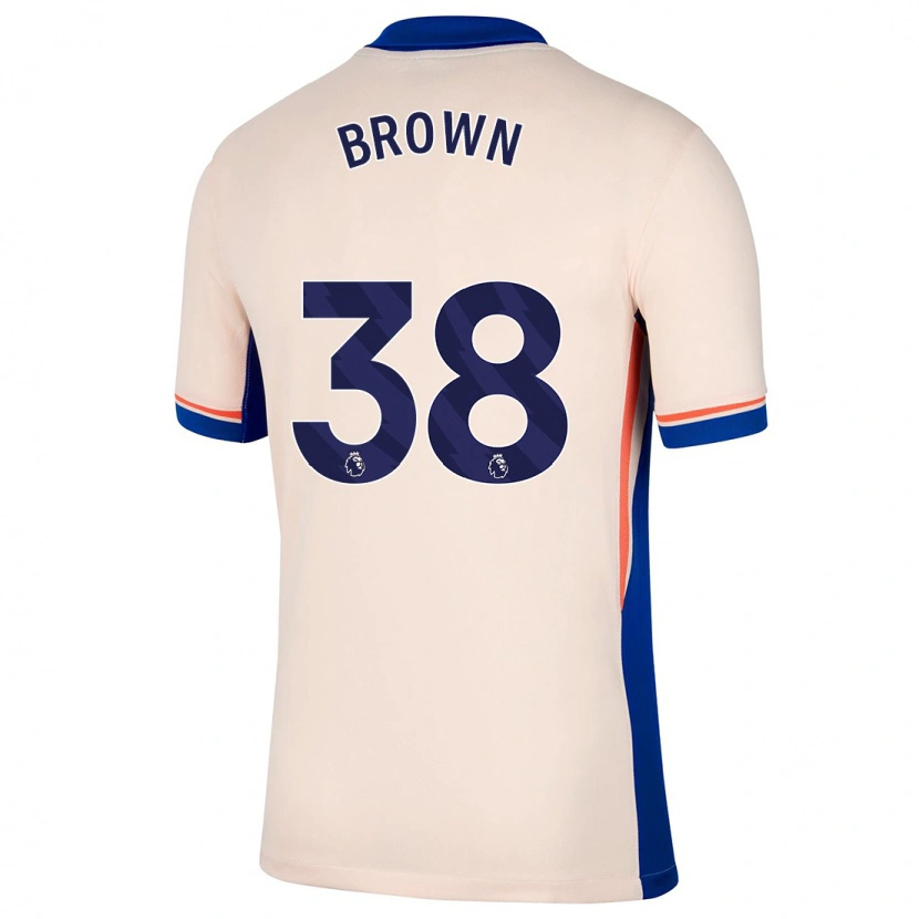 Danxen Kvinnor Cerys Brown #38 Ljus Beige Bortatröja Matchtröjor 2024/25 Tröjor T-Tröja