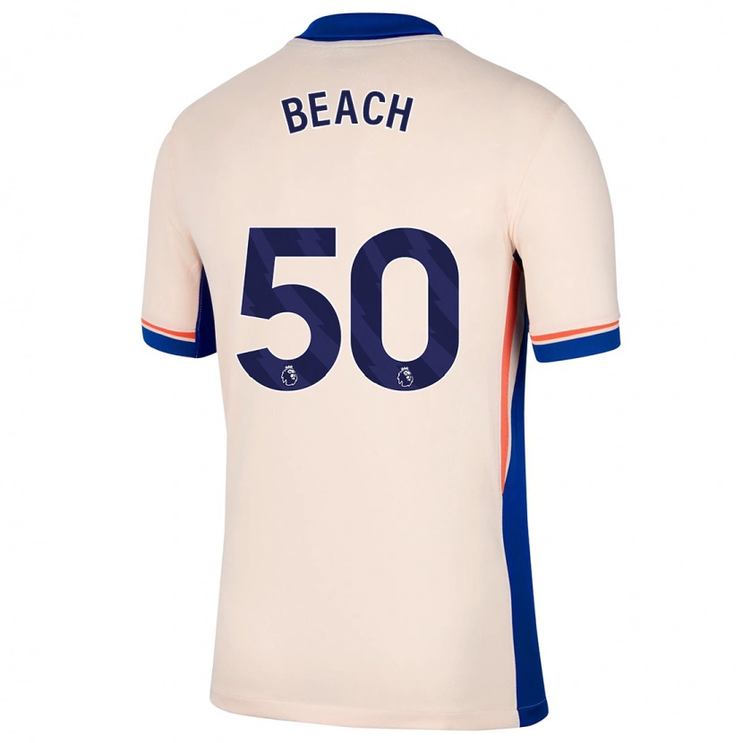 Danxen Kvinnor Eddie Beach #50 Ljus Beige Bortatröja Matchtröjor 2024/25 Tröjor T-Tröja