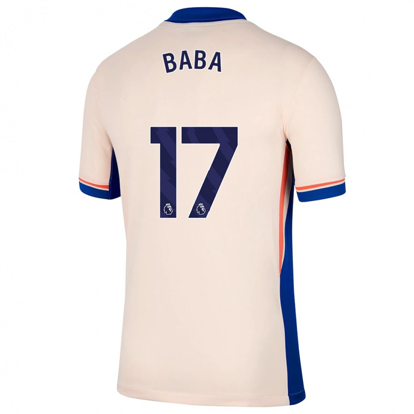 Danxen Kvinnor Abdul-Rahman Baba #17 Ljus Beige Bortatröja Matchtröjor 2024/25 Tröjor T-Tröja