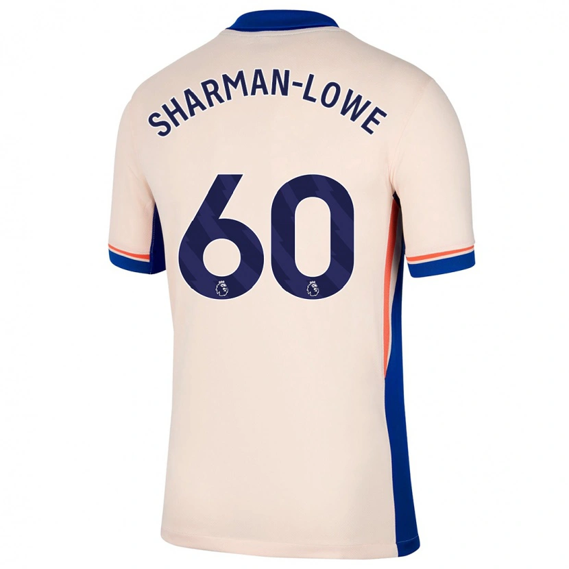 Danxen Kvinnor Teddy Sharman-Lowe #60 Ljus Beige Bortatröja Matchtröjor 2024/25 Tröjor T-Tröja