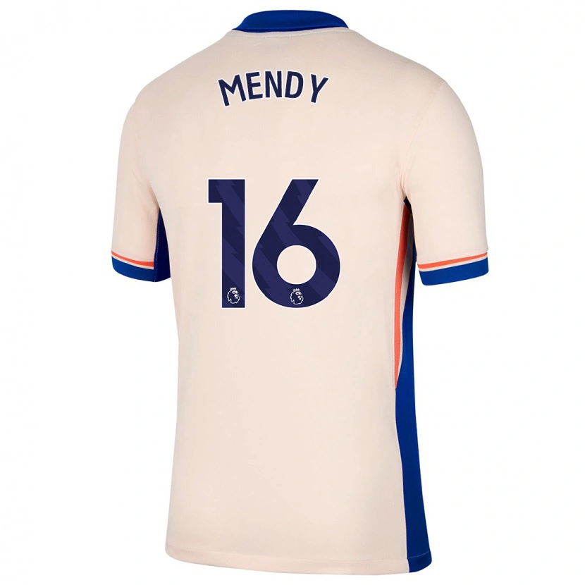 Danxen Kvinnor Edouard Mendy #16 Ljus Beige Bortatröja Matchtröjor 2024/25 Tröjor T-Tröja
