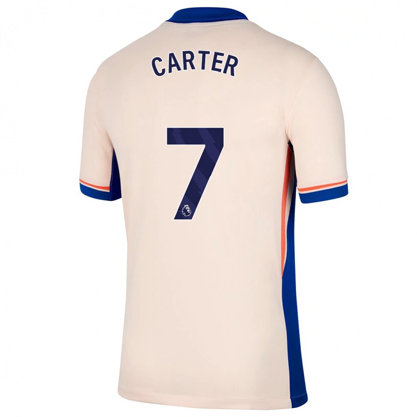 Danxen Kvinnor Jessica Carter #7 Ljus Beige Bortatröja Matchtröjor 2024/25 Tröjor T-Tröja
