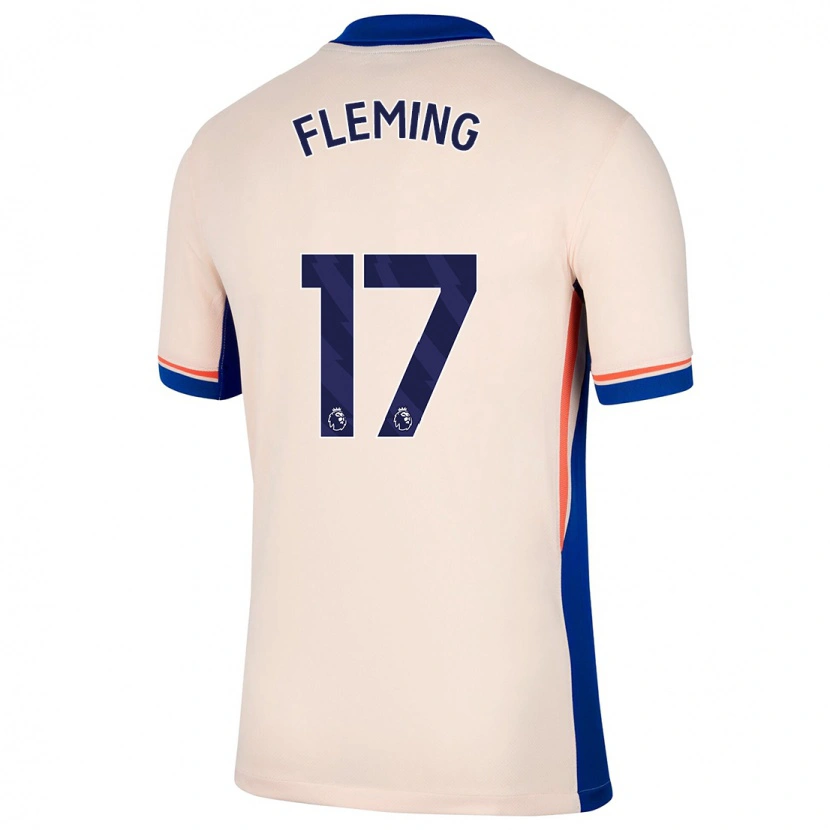 Danxen Kvinnor Jessie Fleming #17 Ljus Beige Bortatröja Matchtröjor 2024/25 Tröjor T-Tröja