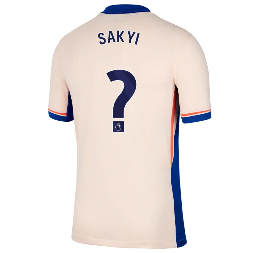 Danxen Kvinnor Samuel Rak-Sakyi #0 Ljus Beige Bortatröja Matchtröjor 2024/25 Tröjor T-Tröja