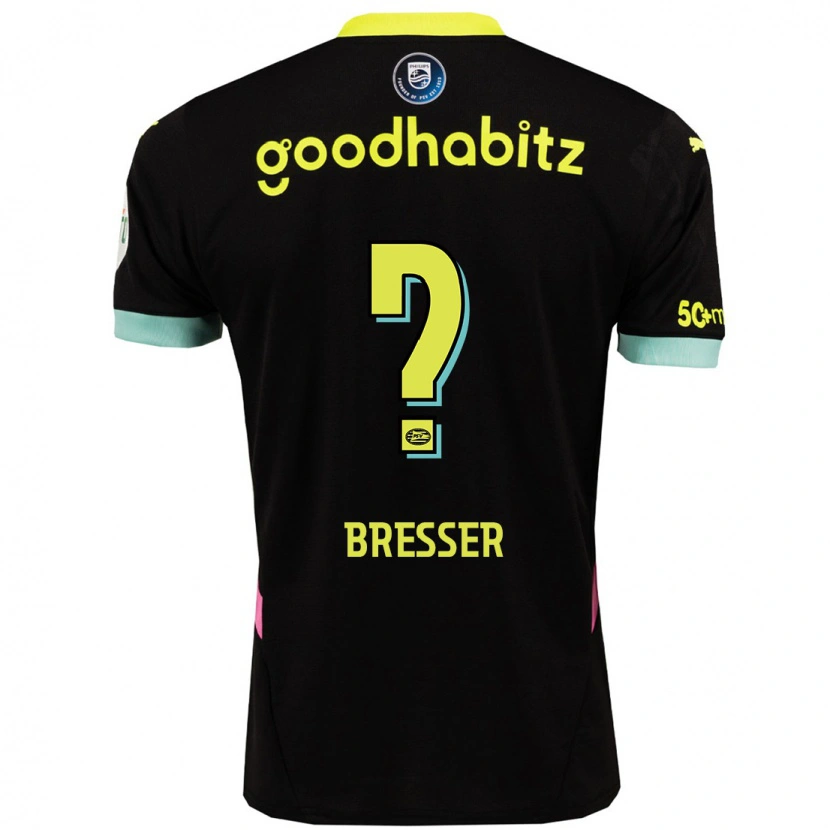Danxen Kvinnor Michael Bresser #0 Svart Gul Bortatröja Matchtröjor 2024/25 Tröjor T-Tröja