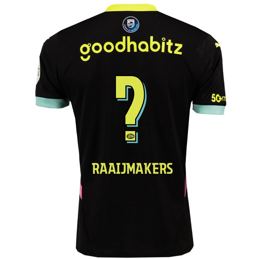 Danxen Kvinnor Lars Raaijmakers #0 Svart Gul Bortatröja Matchtröjor 2024/25 Tröjor T-Tröja