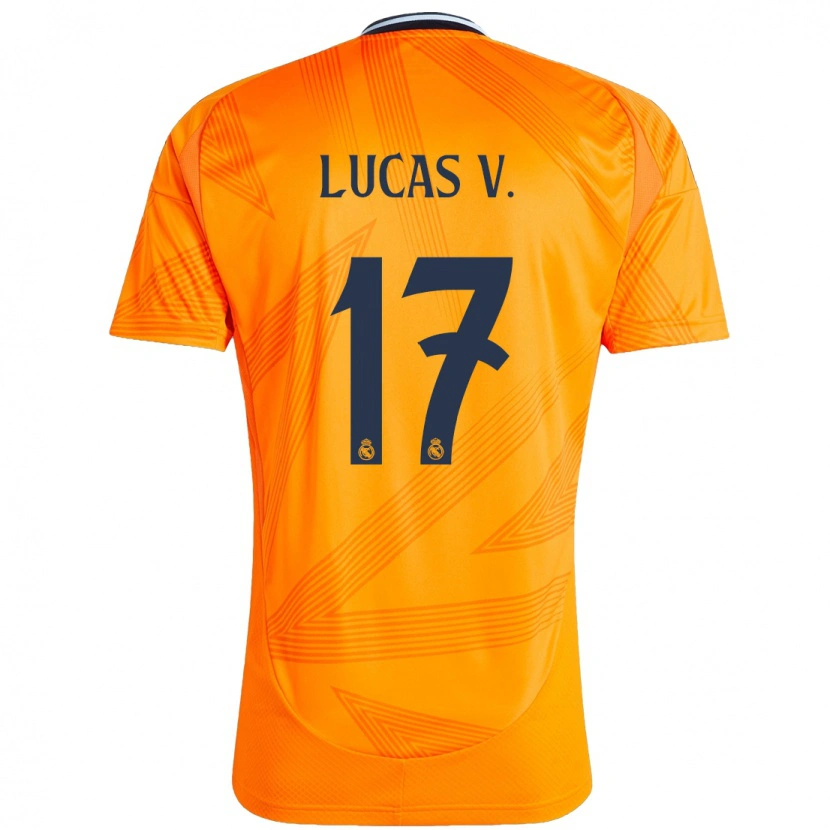 Danxen Kvinnor Lucas Vázquez #17 Orange Bortatröja Matchtröjor 2024/25 Tröjor T-Tröja