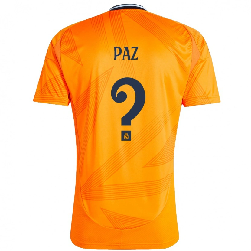 Danxen Kvinnor Nico Paz #0 Orange Bortatröja Matchtröjor 2024/25 Tröjor T-Tröja