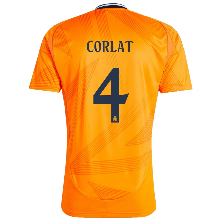 Danxen Kvinnor Edu Corlat #4 Orange Bortatröja Matchtröjor 2024/25 Tröjor T-Tröja