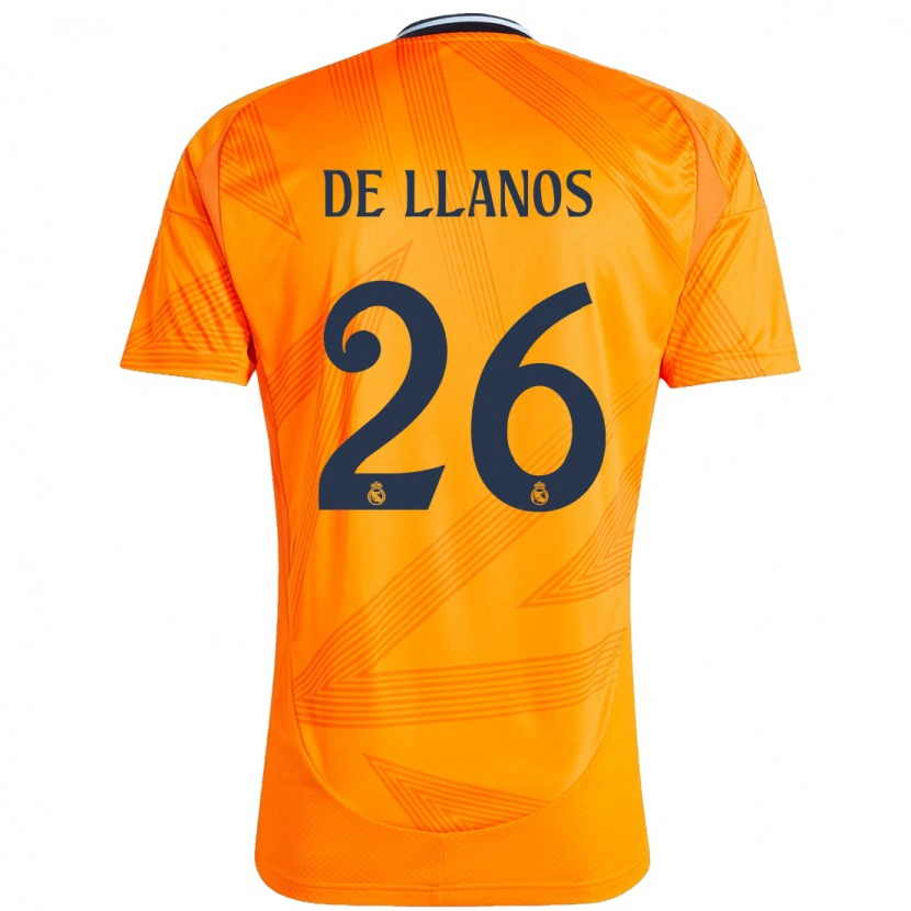 Danxen Kvinnor Hugo De Llanos #26 Orange Bortatröja Matchtröjor 2024/25 Tröjor T-Tröja