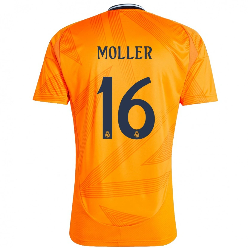 Danxen Kvinnor Caroline Møller #16 Orange Bortatröja Matchtröjor 2024/25 Tröjor T-Tröja