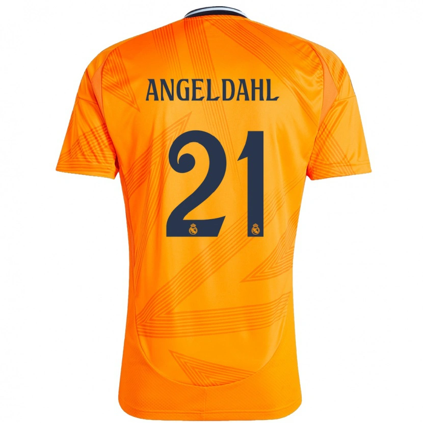 Danxen Kvinnor Filippa Angeldahl #21 Orange Bortatröja Matchtröjor 2024/25 Tröjor T-Tröja