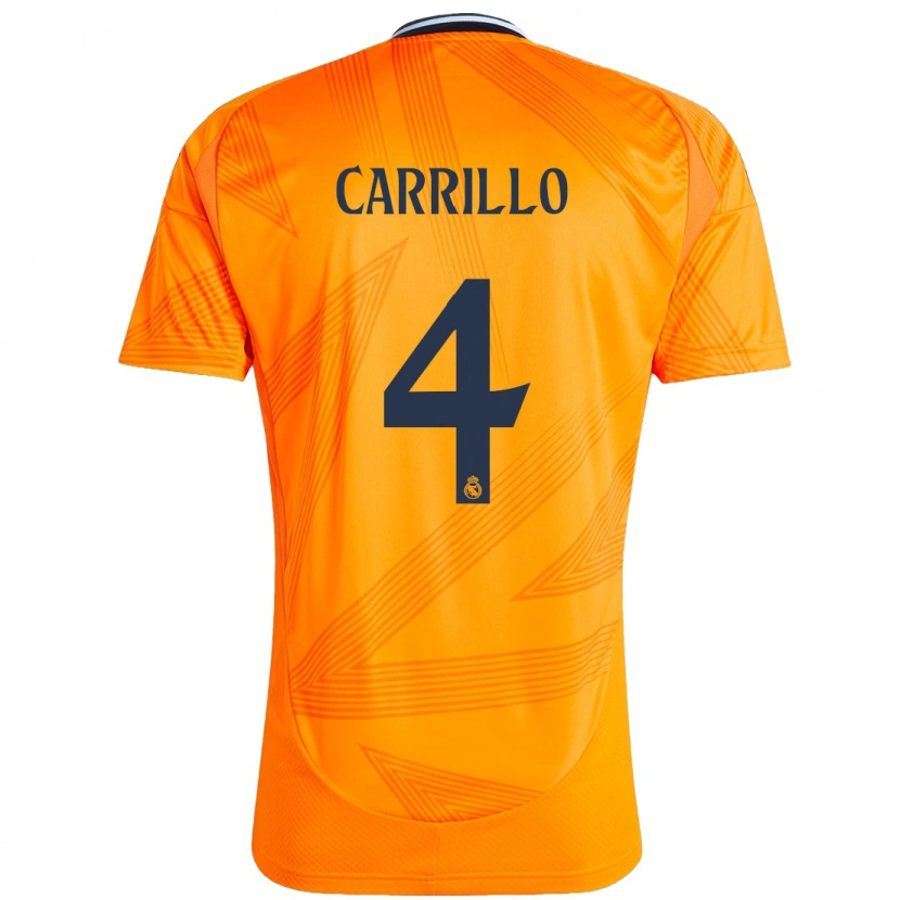Danxen Kvinnor Álvaro Carrillo #4 Orange Bortatröja Matchtröjor 2024/25 Tröjor T-Tröja