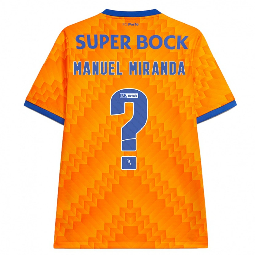 Danxen Kvinnor Manuel Miranda #0 Orange Bortatröja Matchtröjor 2024/25 Tröjor T-Tröja