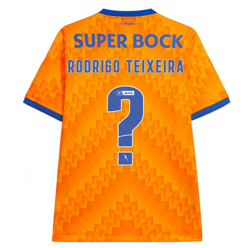Danxen Kvinnor Rodrigo Teixeira #0 Orange Bortatröja Matchtröjor 2024/25 Tröjor T-Tröja
