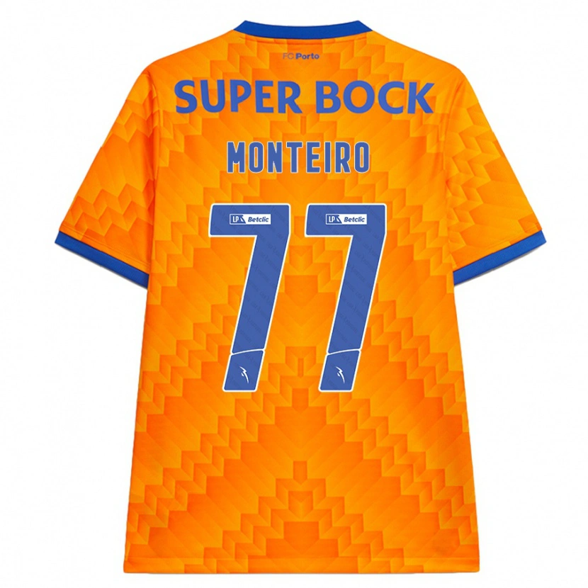 Danxen Kvinnor Rui Monteiro #77 Orange Bortatröja Matchtröjor 2024/25 Tröjor T-Tröja