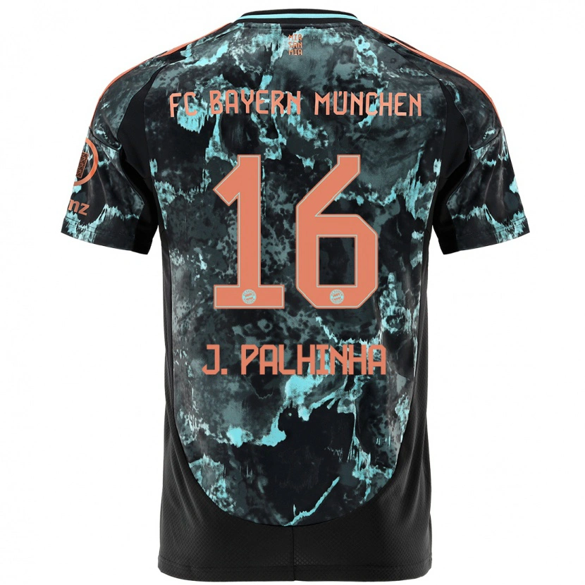 Danxen Kvinnor João Palhinha #16 Svart Bortatröja Matchtröjor 2024/25 Tröjor T-Tröja