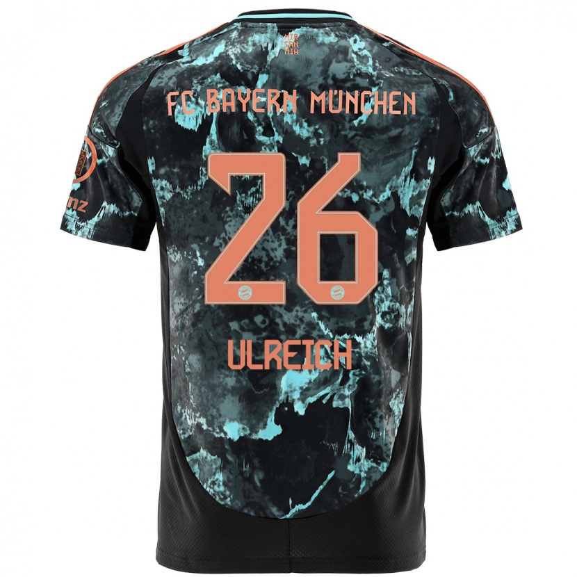 Danxen Kvinnor Sven Ulreich #26 Svart Bortatröja Matchtröjor 2024/25 Tröjor T-Tröja